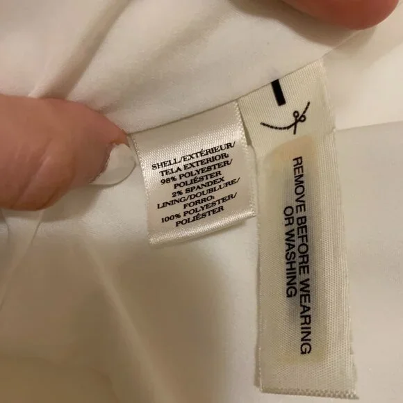 Ann Taylor Open Blazer White Size 6 Never Worn - Picture 4 of 5